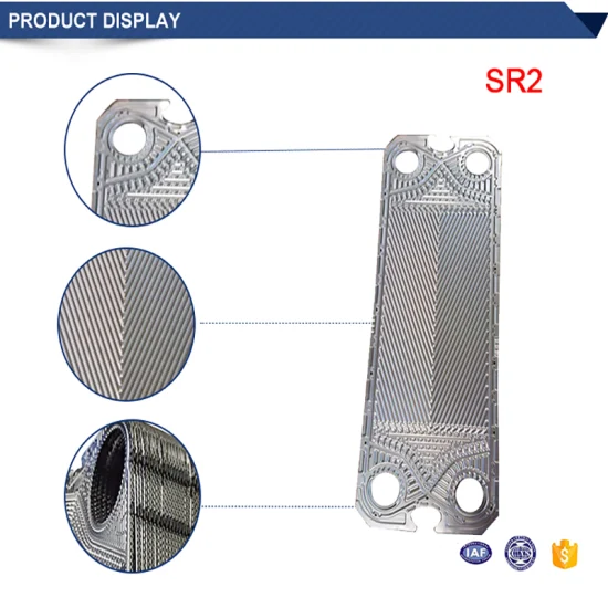 Intercambiador de calor de placas Tranter para reemplazo GCP026 NBR EPDM Viton a Viton G Junta